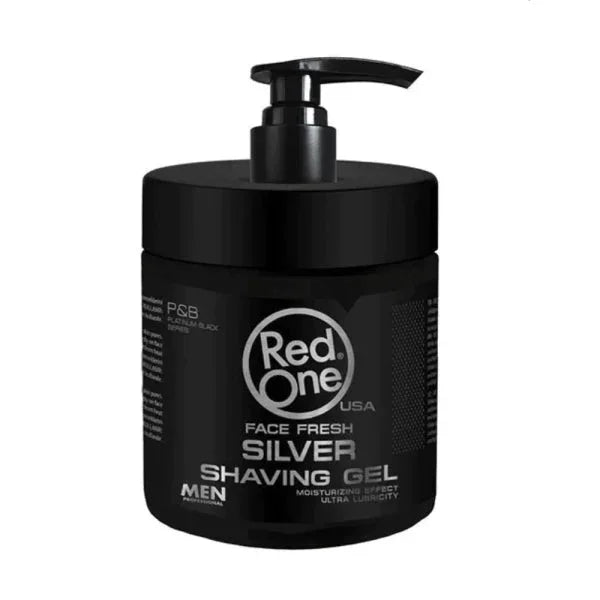 Red One Shaving Gel Silver 33.8 oz / 1000 ml Multipack