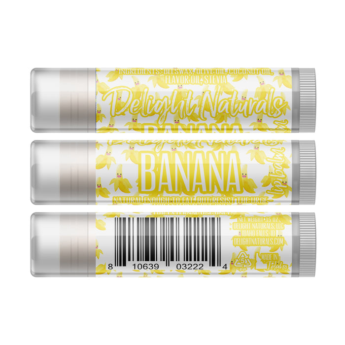 Baume à Lèvres Banane - Paquet de Trois