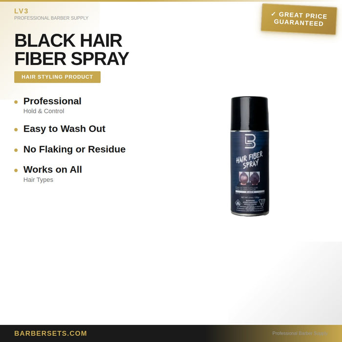LV3 BLACK HAIR FIBER SPRAY