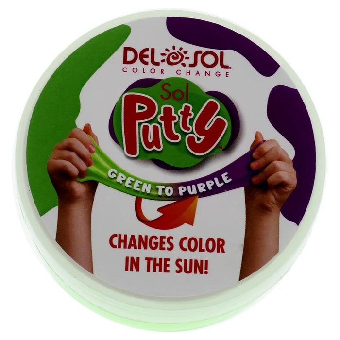 Color-Changing Sol Putty - Green to Purple by DelSol for Unisex - 1 Pc Putty