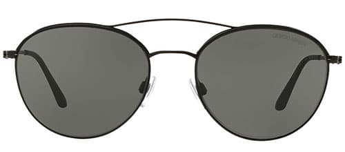 Giorgio Armani AR 6032-J 3001-87 Frames of Life - Matte Black-Grey by Giorgio Armani for Women - 55-18-140 mm Sunglasses