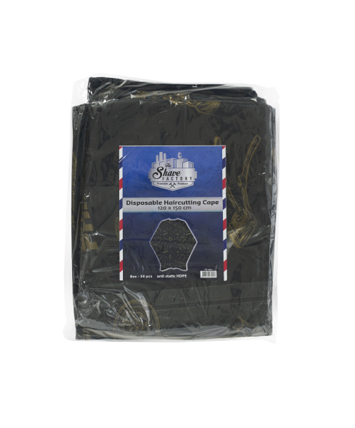The Shave Factory Disposable Cape with Design - 50 ct