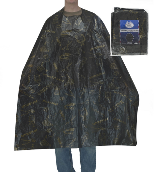 The Shave Factory Disposable Cape with Design — 50 ct