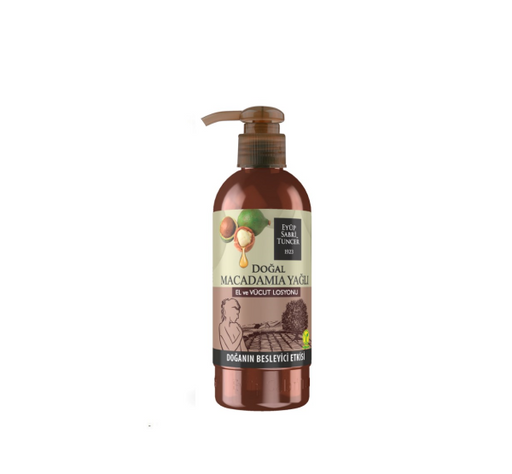 EYUP SABRI TUNCER  HAND AND BODY LOTION  NATURAL MACADAMIA OIL HAND AND BODY LOTION 250 ML  NATURAL  MACADAMIA OIL HAND AND BODY LOTION  250 ML