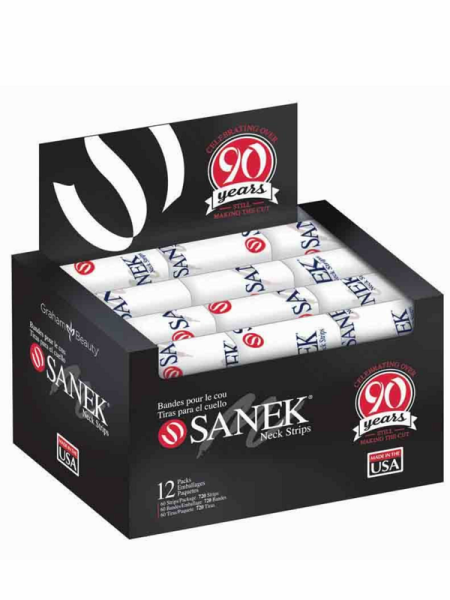 Sanek Neck Strips — 720 pcs (12-Pack Box)
