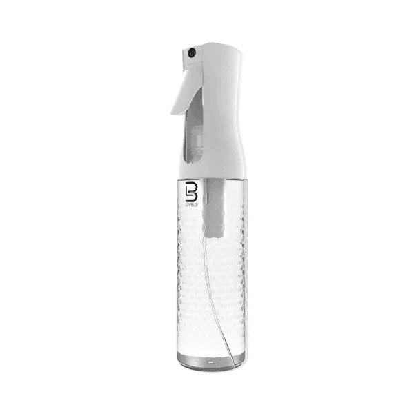 Level3 LV3 - BEVELED SPRAY BOTTLE (WHITE/CLEAR) - BarberSets