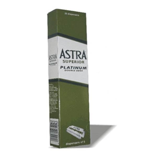 Astra Platinum Double-Edge Razor Blades — 100 Count