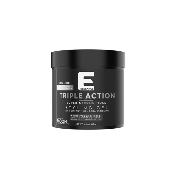 Elegance Triple Act Hair Gel "Moon" Silver 8.8oz/250ml