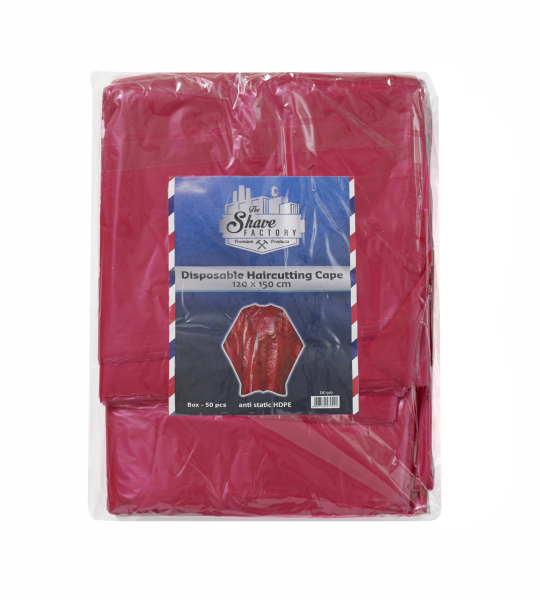 The Shave Factory Disposable Cape Colored - 50 ct