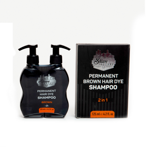 The Shave Factory Permanent Hair Dye Shampoo 2-in-1 — 125ml