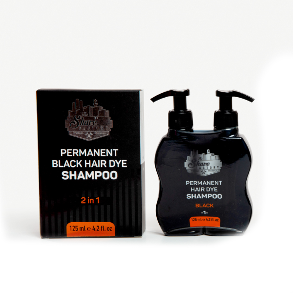 The Shave Factory Permanent Hair Dye Shampoo 2-in-1 - 4.2 fl oz Hair Color
