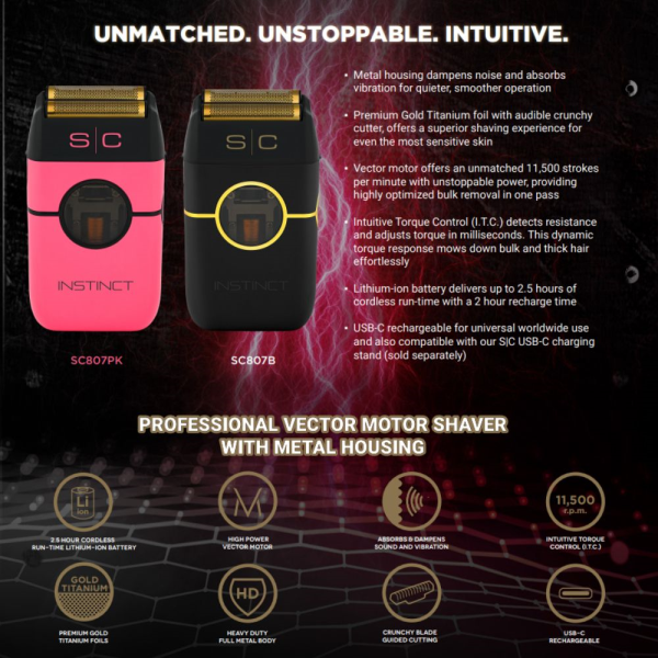 StyleCraft Instinct Shaver Pink