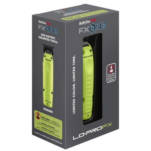 BaBylissPRO FXONE LO-PROFX High-Performance Trimmer — Neon Yellow