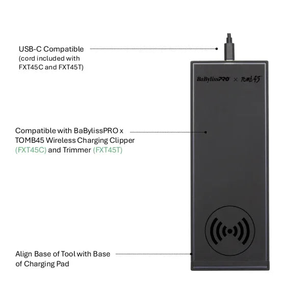 BaBylissPRO x TOMB45 Wireless Charging Pad