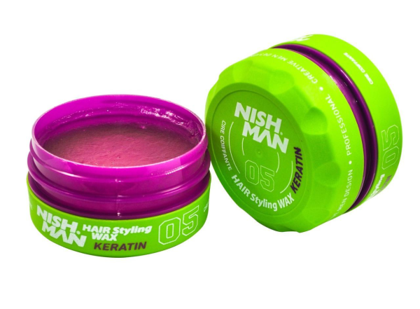 Nishman Hair Styling Aqua Wax 05 - Keratin 5.1 fl oz