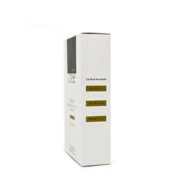 Cree Premium Round Hair Brush Set Long Barrel 3-in-1