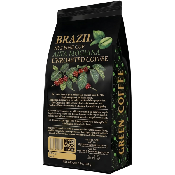 Canan Koska Green Coffee Beans - Premium Unroasted, 2 lb