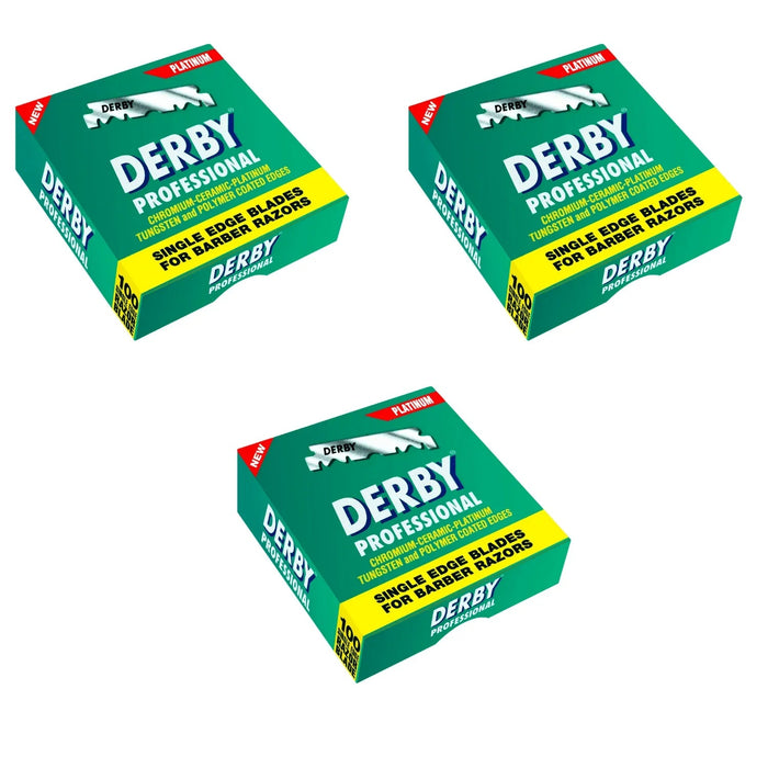 Derby Prof Single Edge Razor Blades 100ct - BarberSets