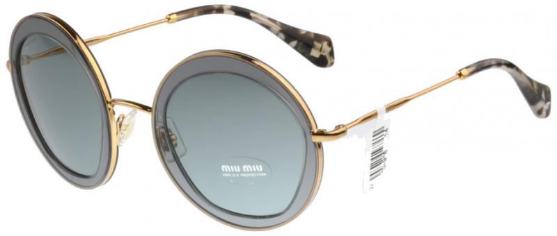 Miu Miu MU 50Q ROY-3C2 - Transparent Grey-Grey by Miu Miu for Women - 52-27-140 mm Sunglasses