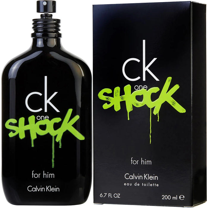 CK One Shock For Him de Calvin Klein pour homme - Vaporisateur EDT de 6,7 oz