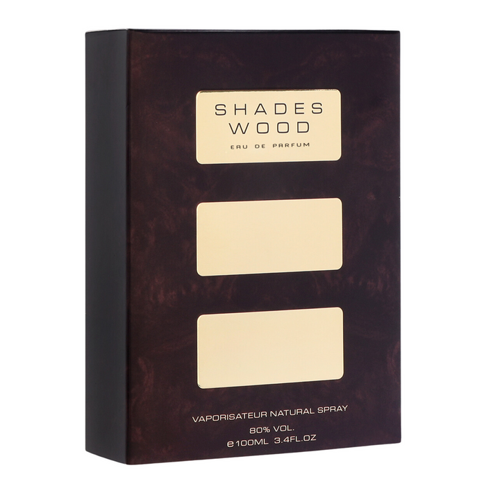 Shades Wood de Armaf para hombres - Spray EDP de 3.4 oz