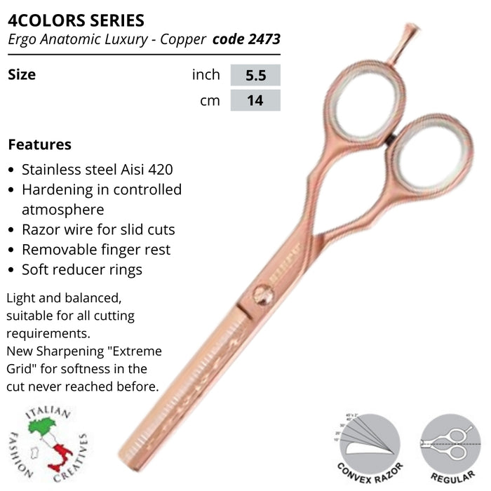 Kiepe Professional Scissors Blending - Luxury Copper Series - 2473-5.5