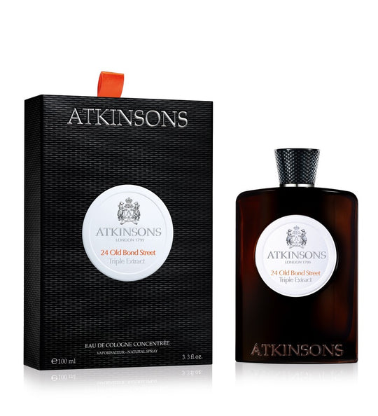 24 Old Bond Street Triple Extract d'Atkinsons pour hommes - Spray EDC 3,3 oz