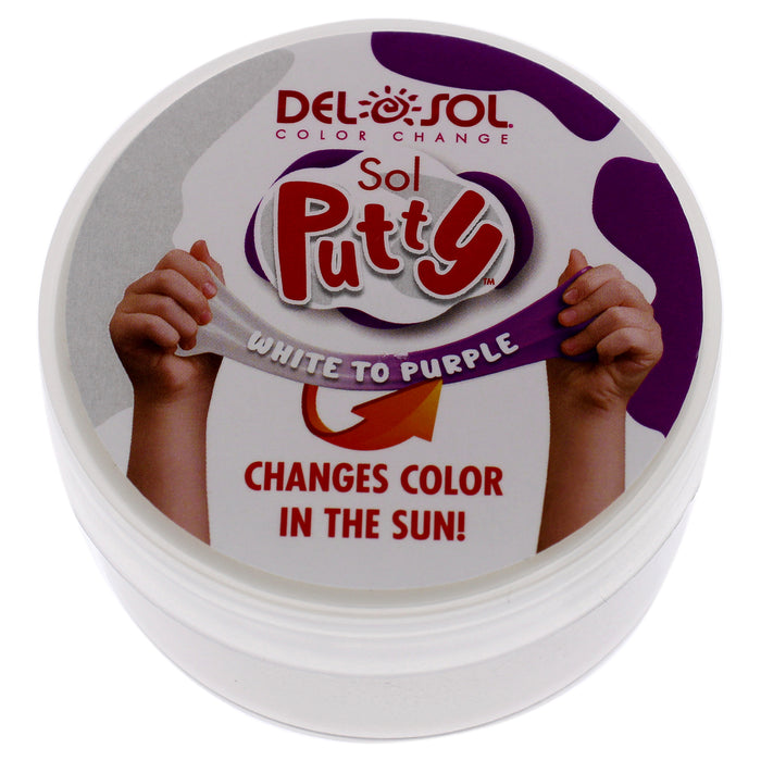 Color-Changing Sol Putty - White to Purple by DelSol for Unisex - 1 Pc Putty