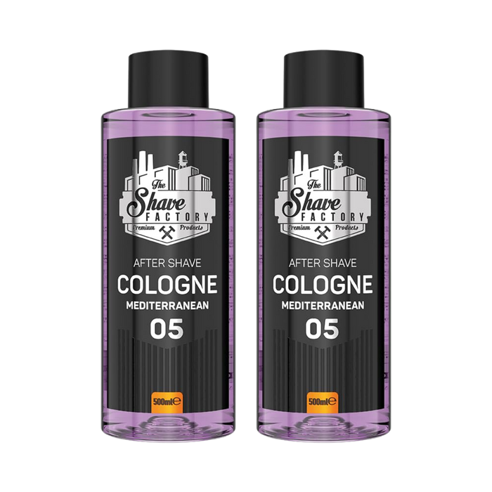 The Shave Factory No. 5 Mediterranean Aftershave Cologne (Multipack)
