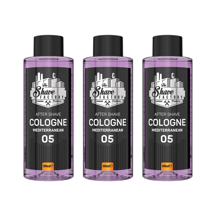The Shave Factory No. 5 Mediterranean Aftershave Cologne (Multipack)