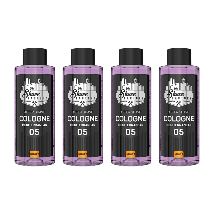The Shave Factory No. 5 Mediterranean Aftershave Cologne (Multipack)