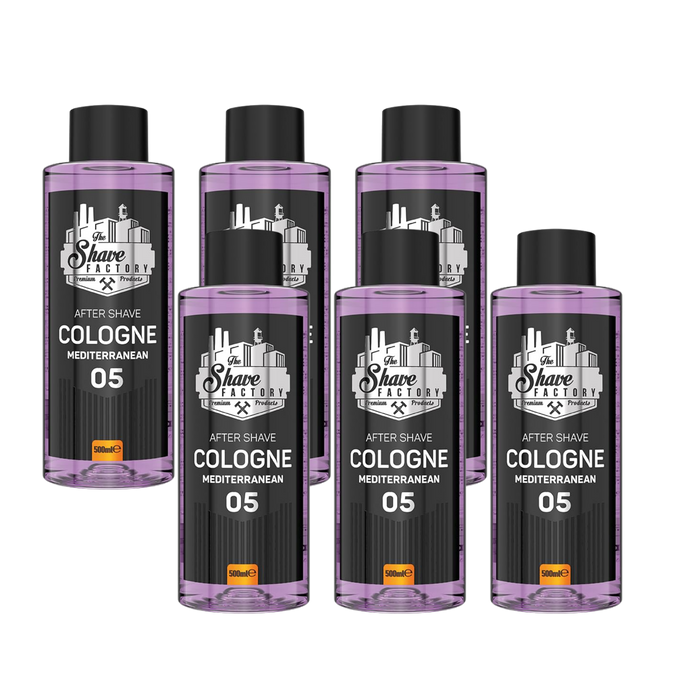 The Shave Factory No. 5 Mediterranean Aftershave Cologne (Multipack)