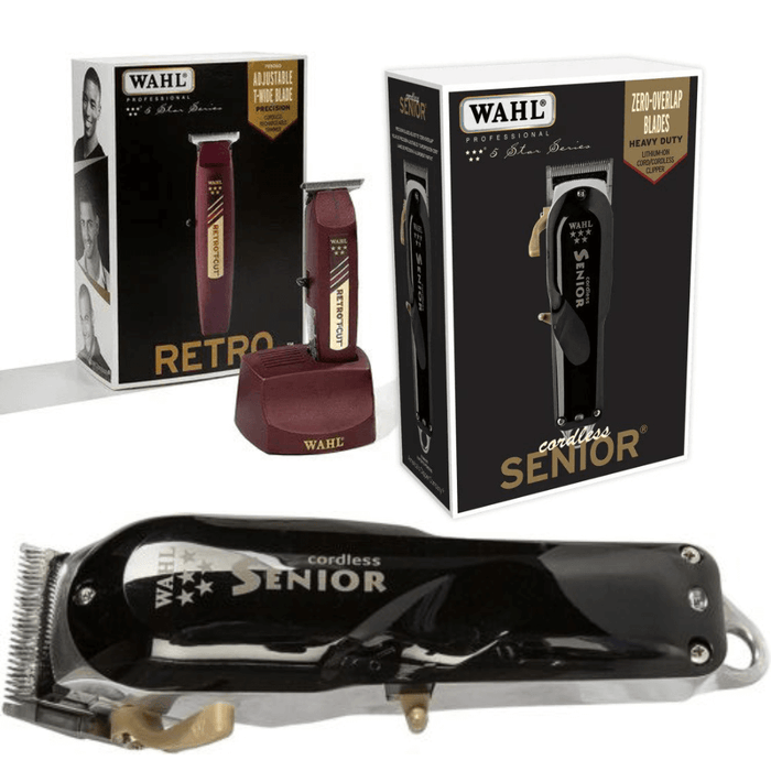 Wahl Professional 5-Star Series Senior 8504-400 sans fil et Wahl Professional 5 Star Retro t-cut 8412