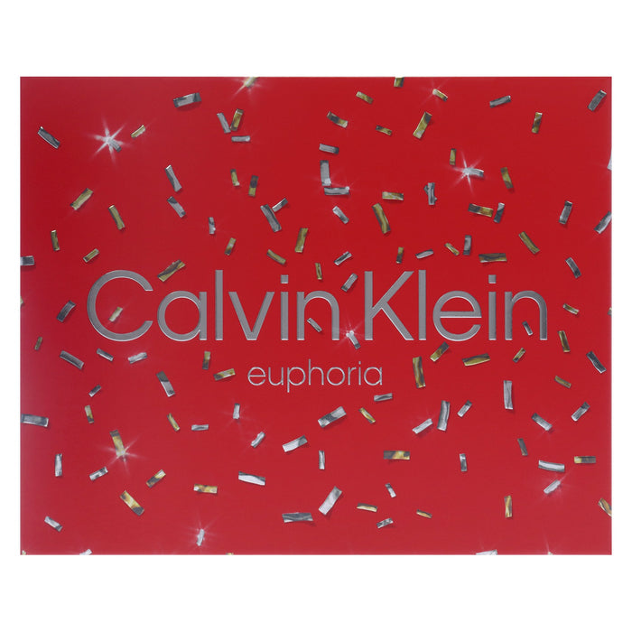 Euphoria de Calvin Klein pour femme - Coffret 2 pièces Spray EDP 1,7 oz, Lotion pour la peau sensuelle 3,4 oz