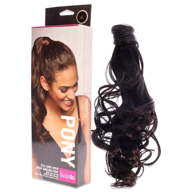 Wave Wrap Around Pony - R2 Ebony by Hairdo for Women - 23 Inch Hair Extension