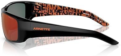 Arnette AN 4182 2189-6Q Hot Shot - Noir brillant-Rouge par Arnette pour Homme - 62-17-130 mm Lunettes de soleil