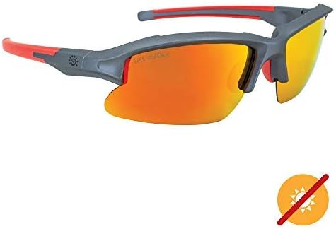 Solize Light My Fire - Gray to Orange by DelSol for Men - 1 Pc Sunglasses