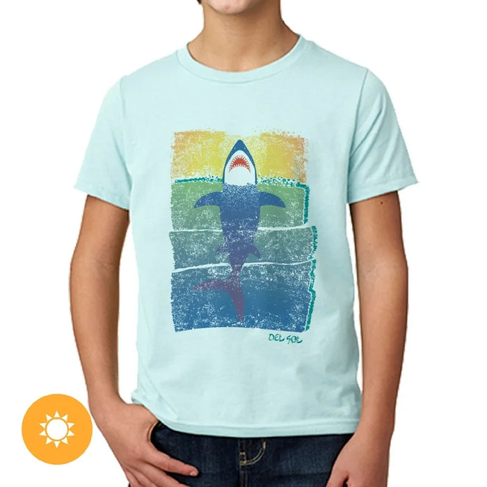 T-shirt ras du cou pour enfants - Rising Shark par DelSol pour enfants - T-shirt 1 pièce (YXS)