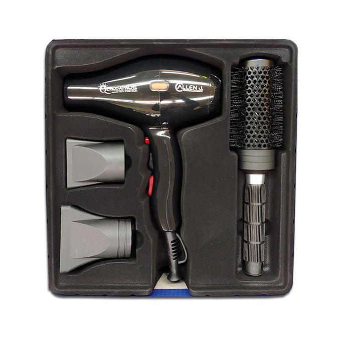 BaBylissPRO GOLDFX Boost+ Tondeuse sans fil en métal et lithium #FX870GBP et base de chargement et Allen J. 2600 Apache Nano Tech Premium Sèche-cheveux léger pour salon 2100 W