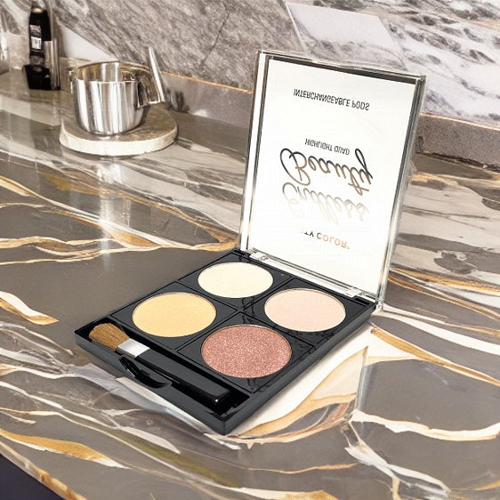 CITY COLOR Infinite Beauty Highlight Quads Présentoir, 24 pièces