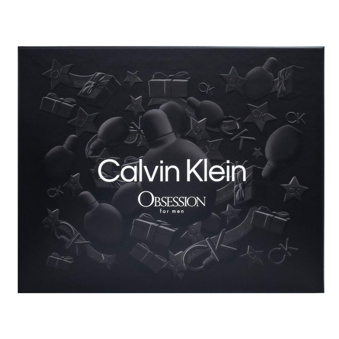 Obsession by Calvin Klein for Men - 3 Pc Gift Set 4oz EDT Spray, 2.6oz Deodorant Stick, 3.3oz After Shave Balm