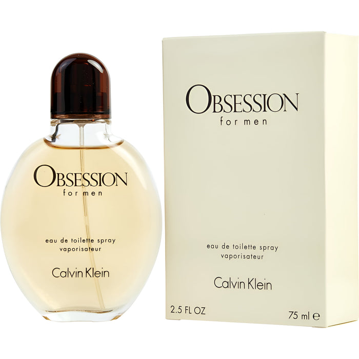 Obsession de Calvin Klein pour homme - Vaporisateur EDT de 2,5 oz