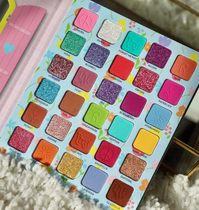 RUDE Flower Child 30 Pressed Pigment and Shadows Palette - Freshly Cut