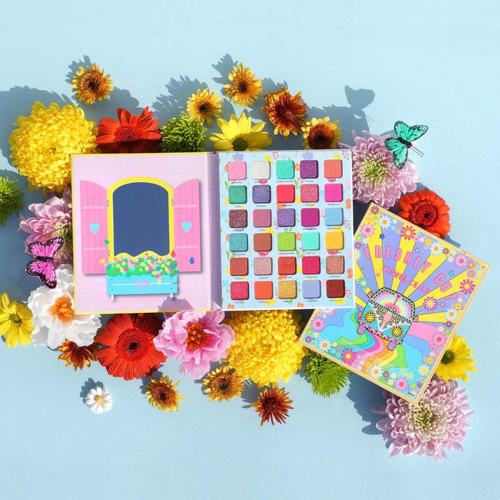 RUDE Flower Child 30 Pressed Pigment and Shadows Palette - Freshly Cut