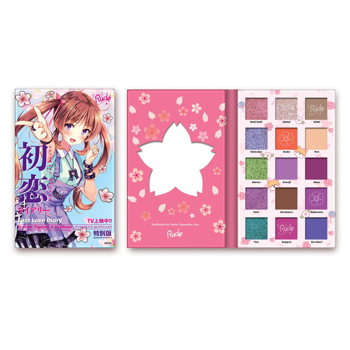 RUDE Manga Collection Sombras y pigmentos prensados ​​- Diario del primer amor