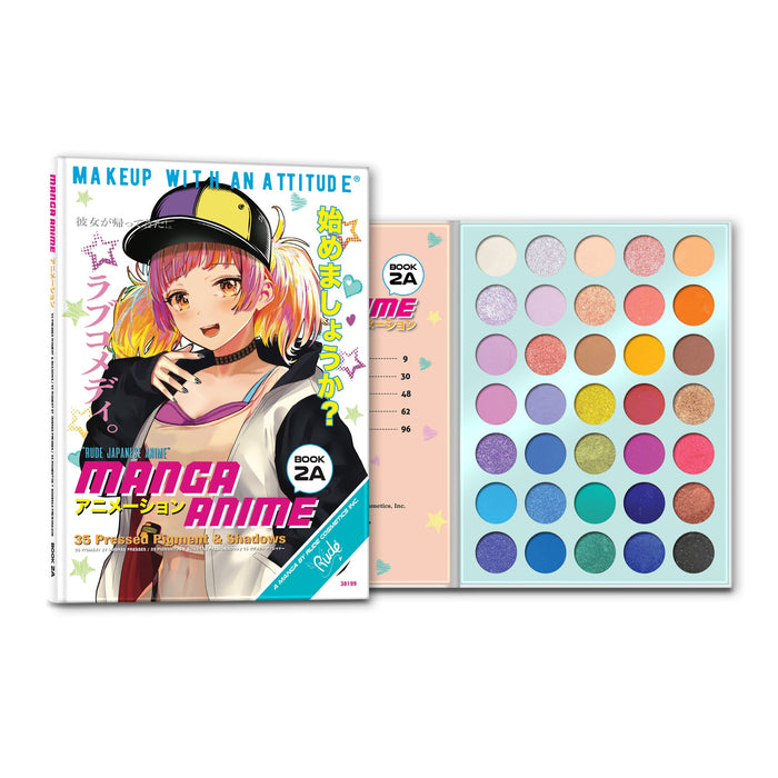 RUDE Manga Anime 35 Libro de sombras y pigmentos prensados ​​2A