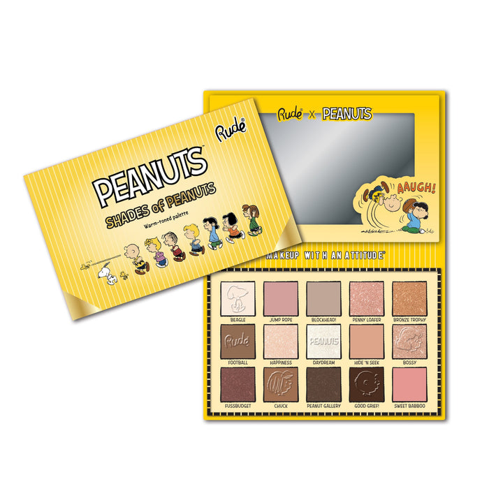 RUDE Shades of Peanuts Eyeshadow Palette - Warm-toned