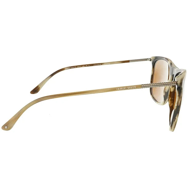 Giorgio Armani AR 8076 5494-73 Frames of Life - Matte Striped Beige-Brown by Giorgio Armani for Men - 55-17-145 mm Sunglasses