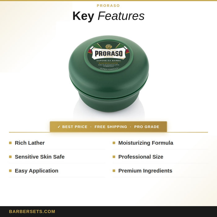 Proraso Shaving Soap in bowl Green 150 Ml