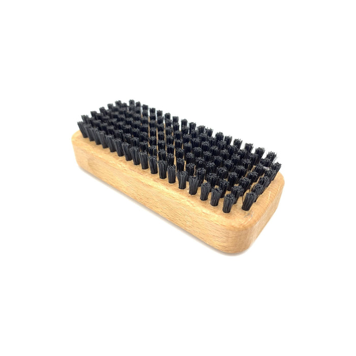 Cepillo Dural para manos y uñas, cerdas naturales de color negro puro, madera de haya corta y extrarígida